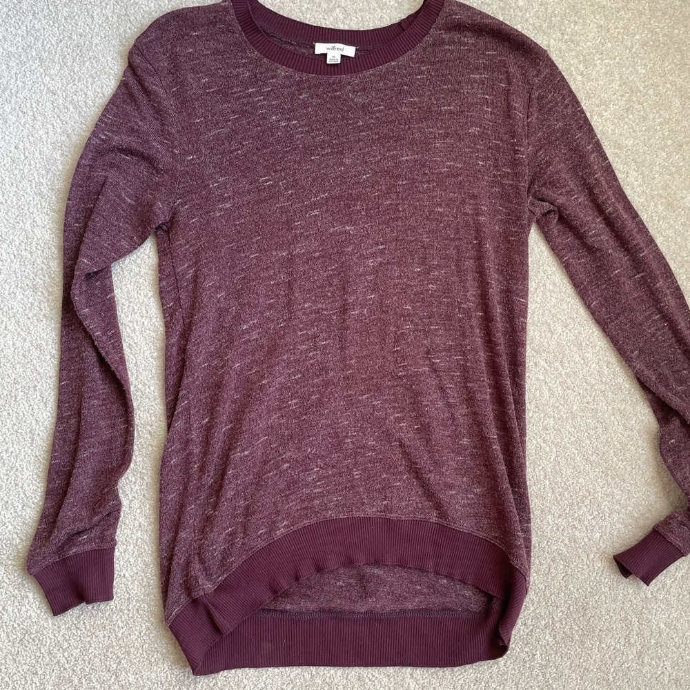 Aritzia burgundy sweater - Picture 1 of 7